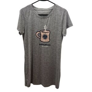 Life Is Good Coffee Mug Graphic Sleep Shirt Size Small